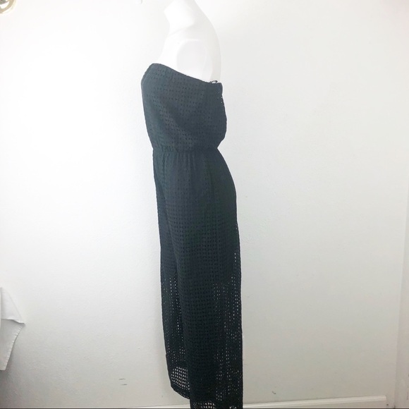 19 Cooper Black Sheer Strapless Jumpsuit Size M - Picture 3 of 7